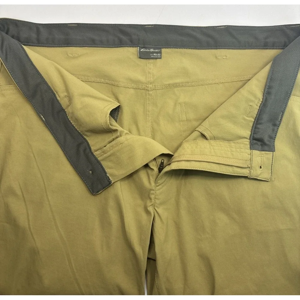 Eddie Bauer Mens‎ Tech Hiking Pants Size 40 x 32 Stretch Fishing Travel Khaki